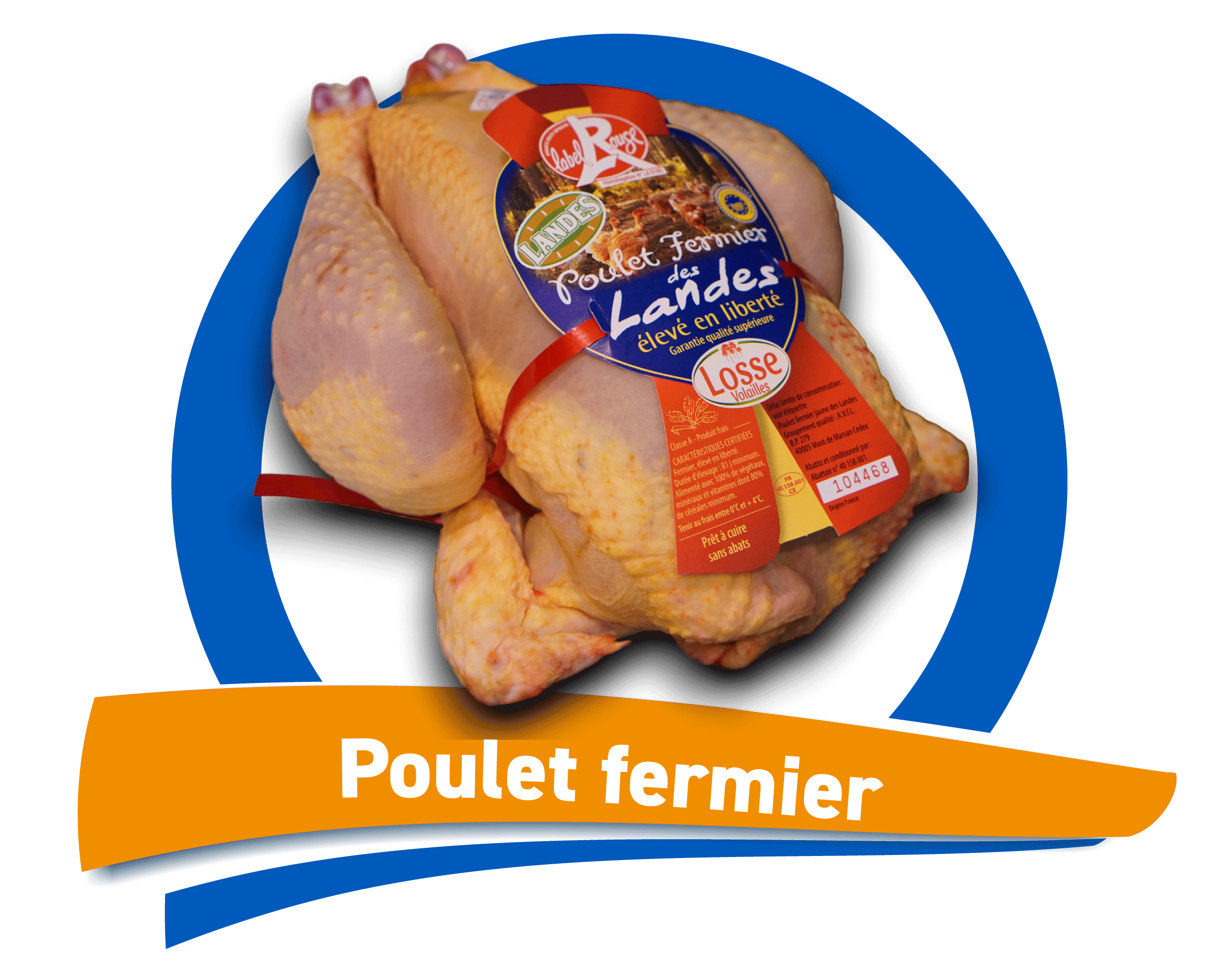 poulet-fermier label rouge du rayon volaille du e.leclerc langon