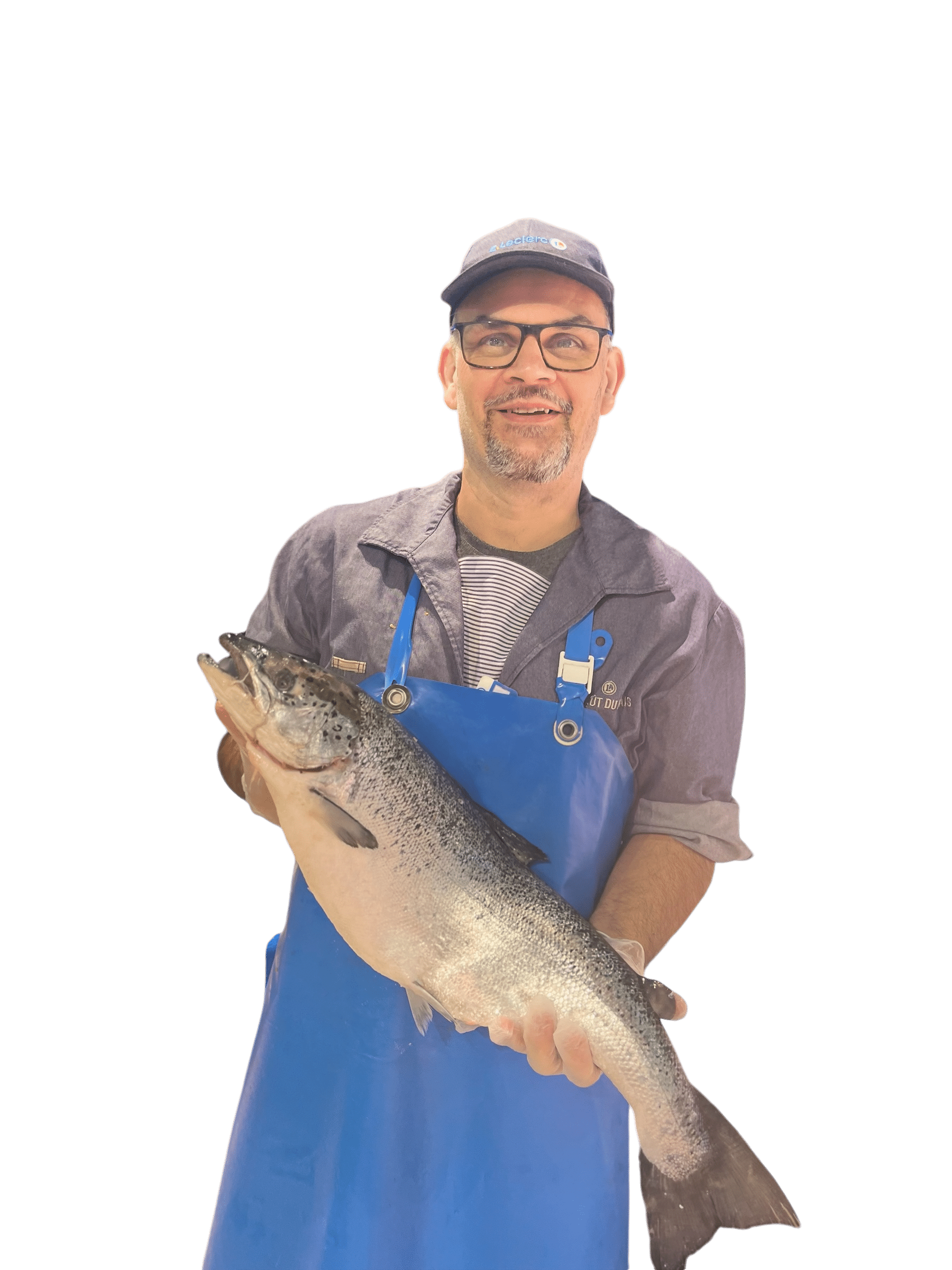 photo portrait de Rudi de la poissonnerie du centre e.leclerc de langon